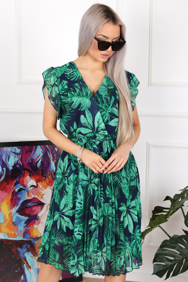 Sukienka Plisowana Lisbona Monstera 2
