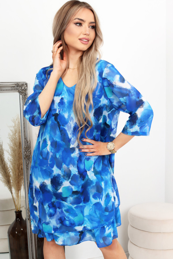 Sukienka oversize Adel Niebieska 1