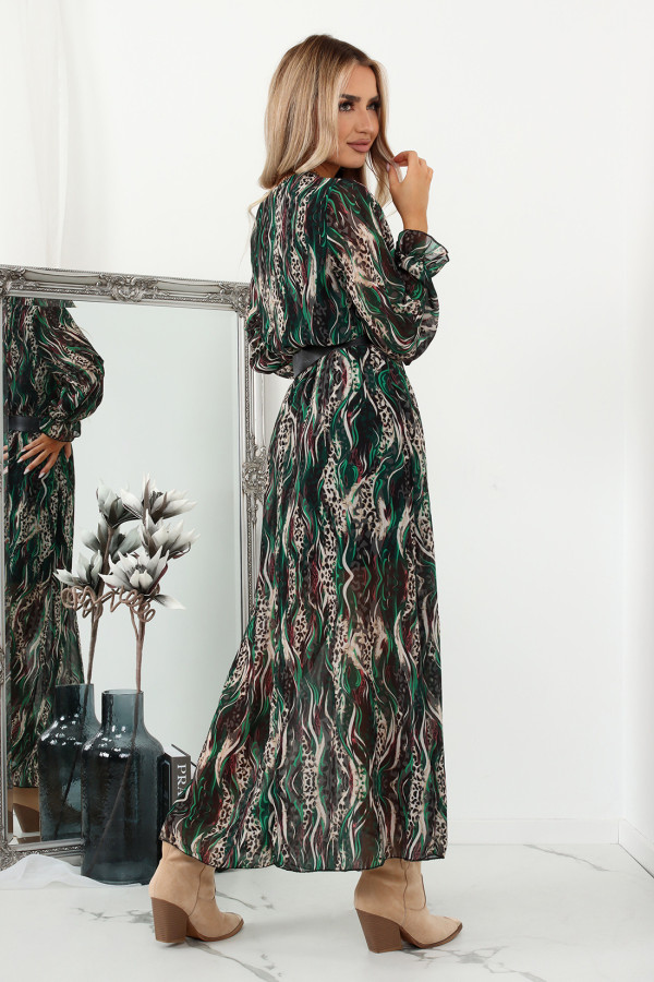 Sukienka Bianka Zielony Print 2