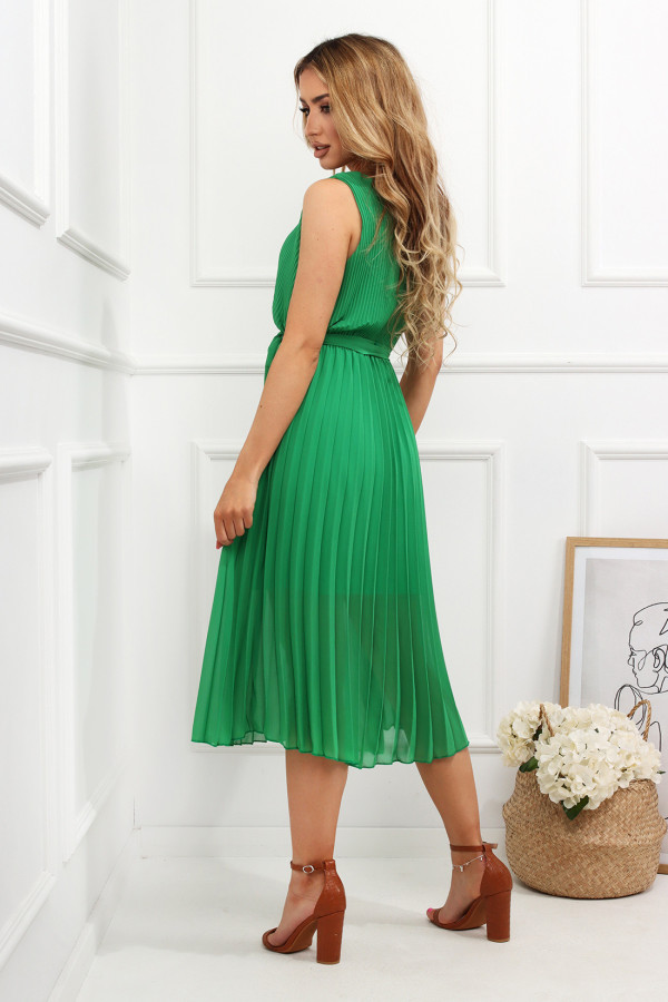 Sukienka plisowana Olimpia Zielona 2
