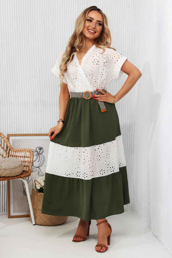 Sukienka boho Maroko Khaki