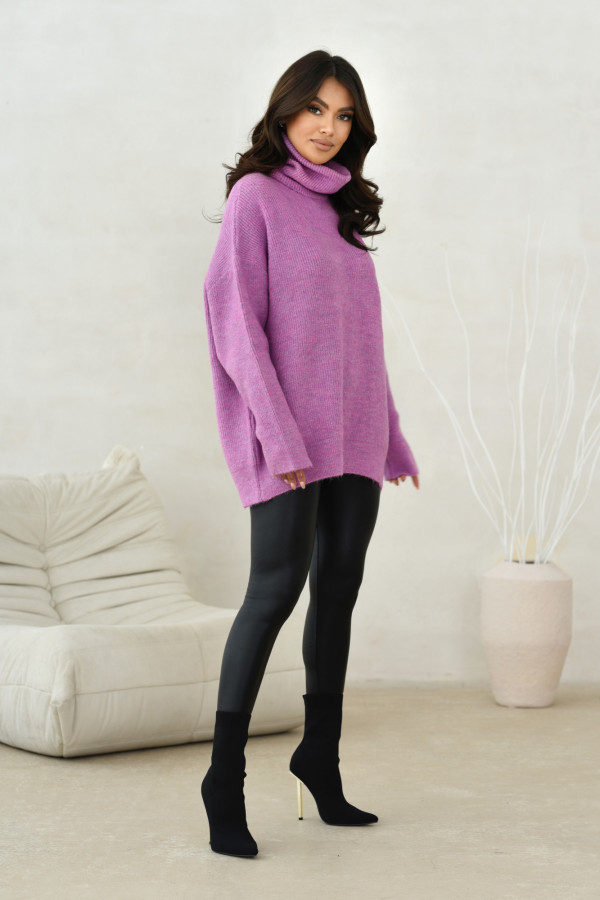 Sweter Golf Oversize Lilac 2