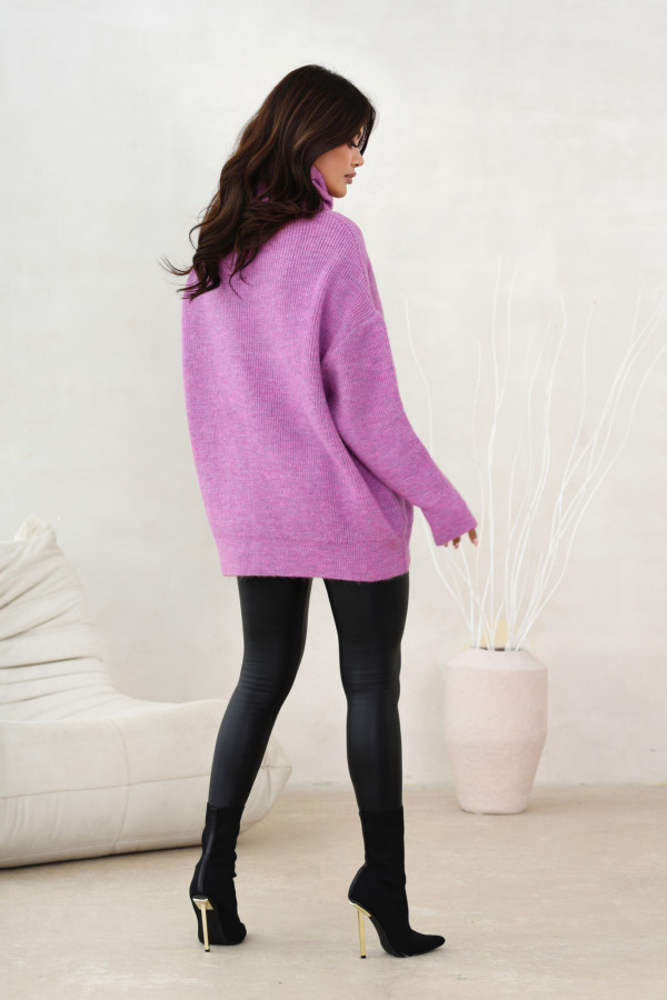 Sweter Golf Oversize Lilac 3