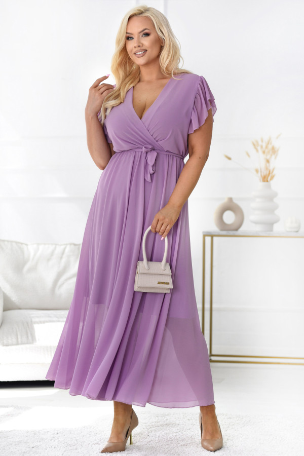 Sukienka maxi Kamilla Lilac
