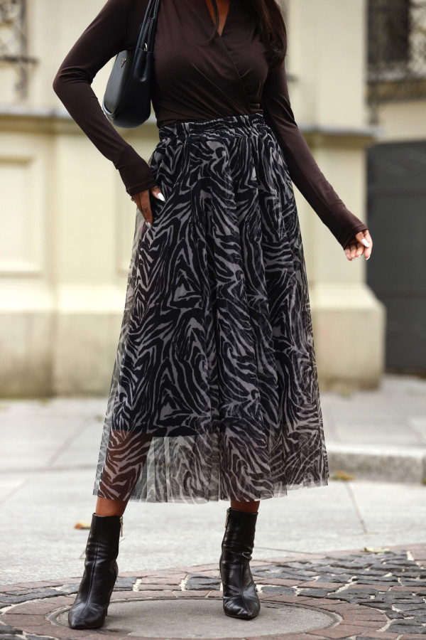 Spódnica tiulowa Roxana Zebra 1